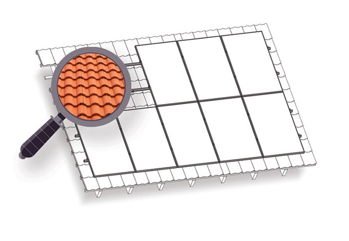 Konstrukční komplet na 1 panel 460 kW - tašky