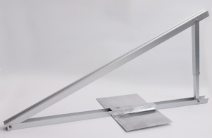 Trojúhelníkový držák na rovnou střechu + Velká hliníková podložka